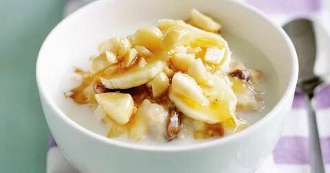Манная каша с бананом