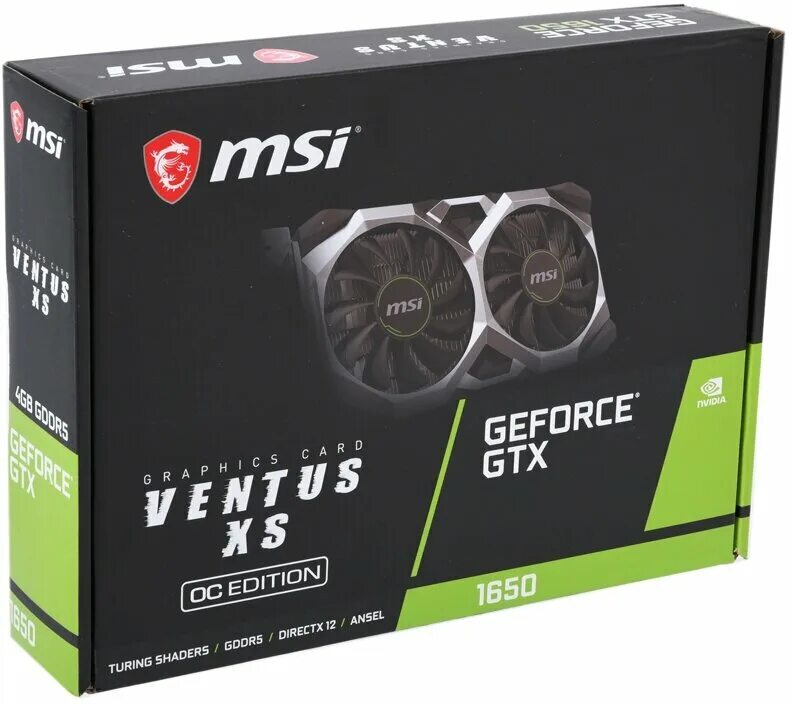 Geforce gtx 1650 ventus xs oc