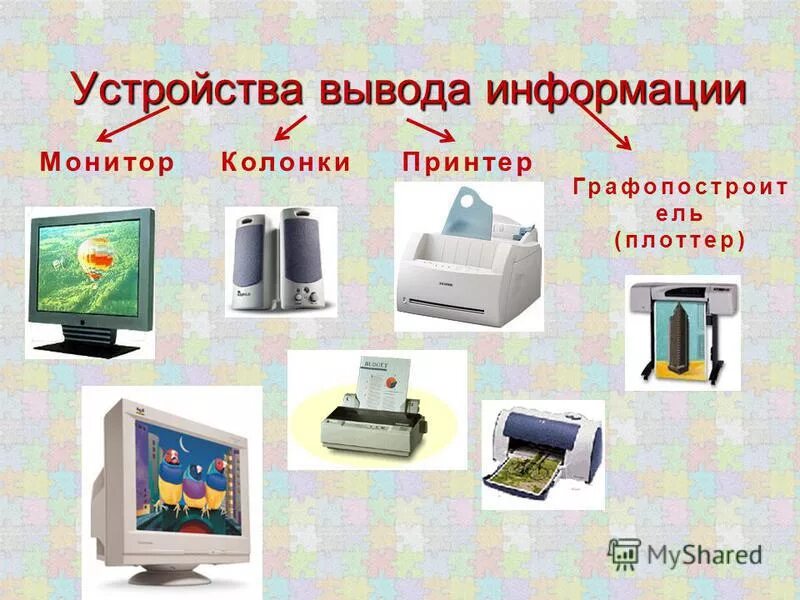 Периферийные устройства вывода информации презентация