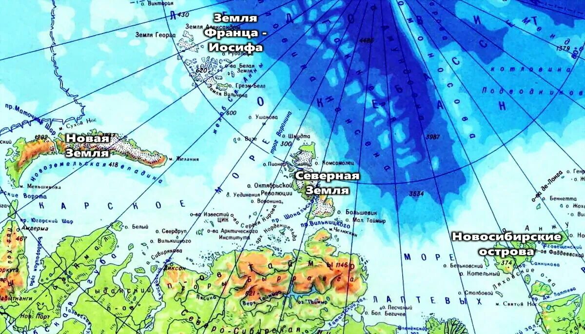 Все острова россии. Остров Вилькицкого Карское море. Острова Вайгач Колгуев новая земля. Новая земля и Северная земля на карте. Остров Северный новая земля на карте.