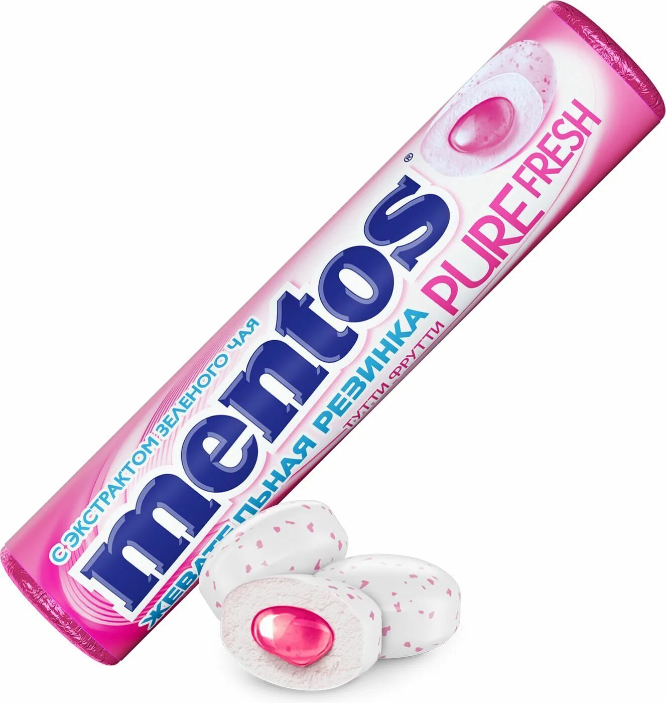 Mentos pure fresh. Жевательная резинка mentos Pur Fresh Satuty Frutti 15,5 г.