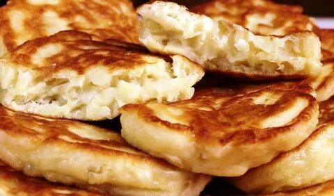 Оладьи из яблок на сковороде простой рецепт