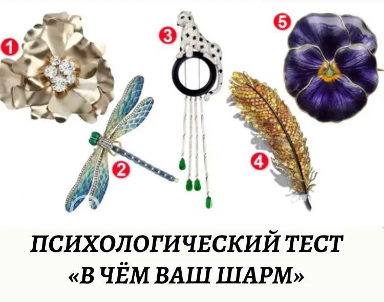 Тест брошь. Выбери брошь и узнай что ждет. тест выберите самую красивую.женщину. тест ваш особый шарм. тест выберите образ женский и узнайте в чем ваш шарм.