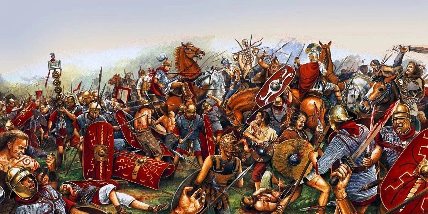 Осада Цезарем Алезии. После победы над македонией римляне
