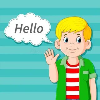 Человек hello