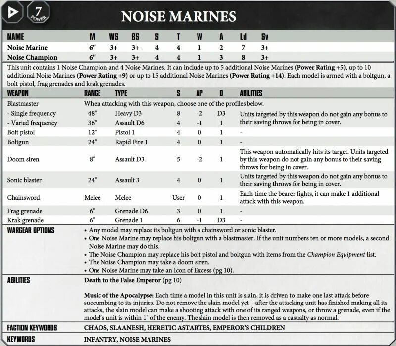 Making noise перевод. Noise marine attack. noise rules.
