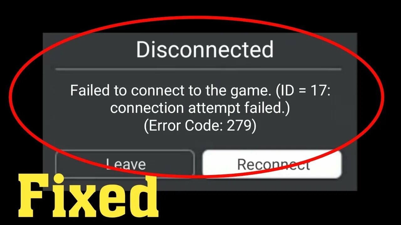 Failed connect to the game id 17