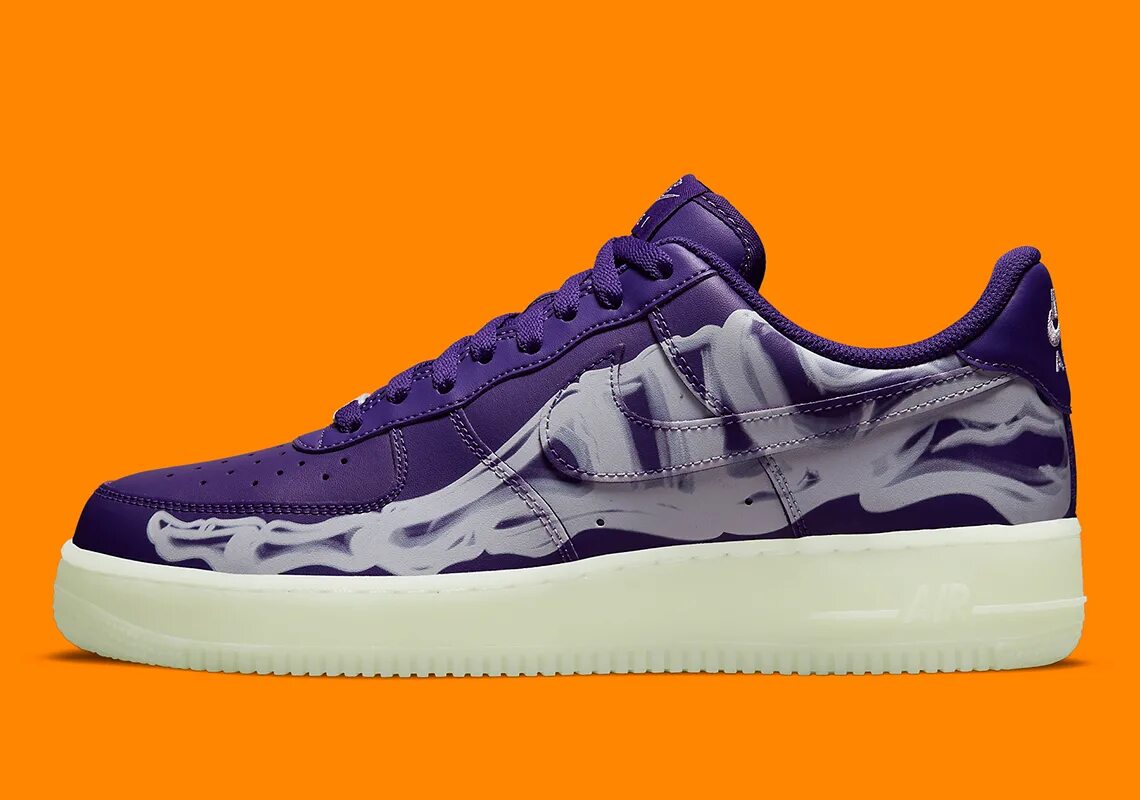 Nike air force 1 07 skeleton. Nike af1 Skeleton Purple. Nike af1 Low Skeleton Purple. Nike Air Force 1 Low '07 PRM Halloween (2021). Nike Air Force 1 Low Skeleton Purple.