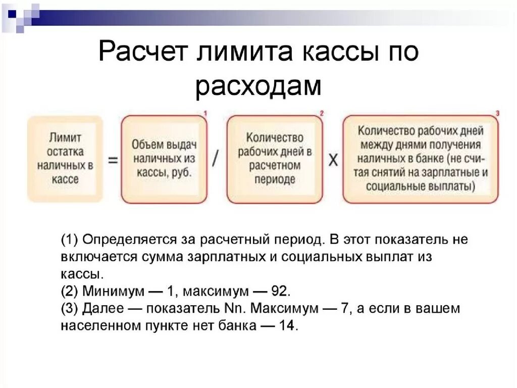 Максимальный расчет наличными. Лимит остатка кассы на предприятии устанавливает. Лимит остатка наличных денежных средств в кассе. Расчет остатка наличных денежных средств в кассе. Последовательность определения лимита кассы предприятия.