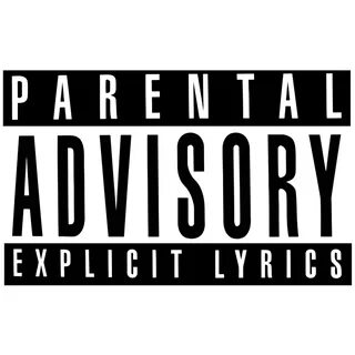 Наклейка Parental Advisory Explicit Lyrics PNG - AVATAN PLUS.