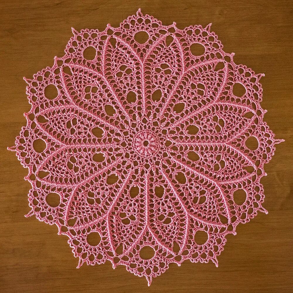 Салфетка Patricia Kristoffersen. МК салфетка Doily. Салфетка Rosa Patricia Kristoffersen. Простейшая салфетка крючком видео