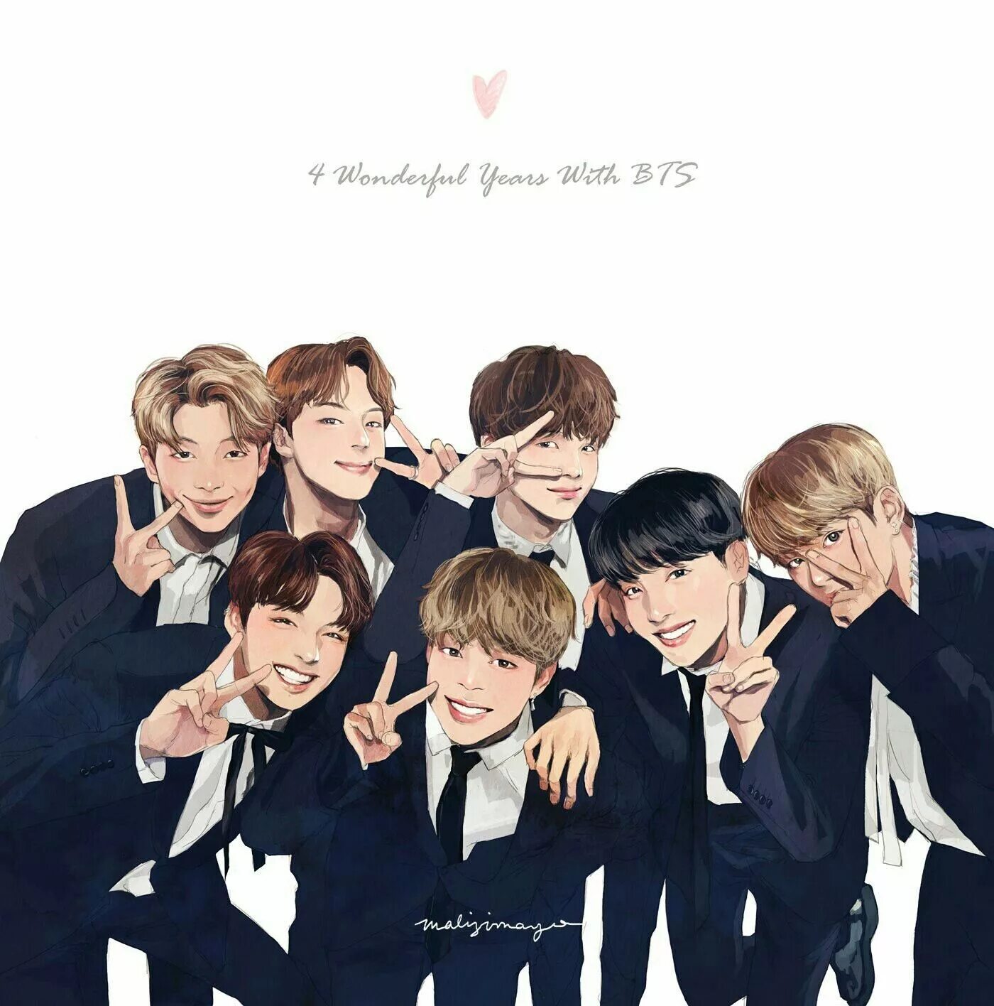 Bts fan. BTS Art вместе. БТС участники арт. Фан арты БТС. Группа БТС арт.