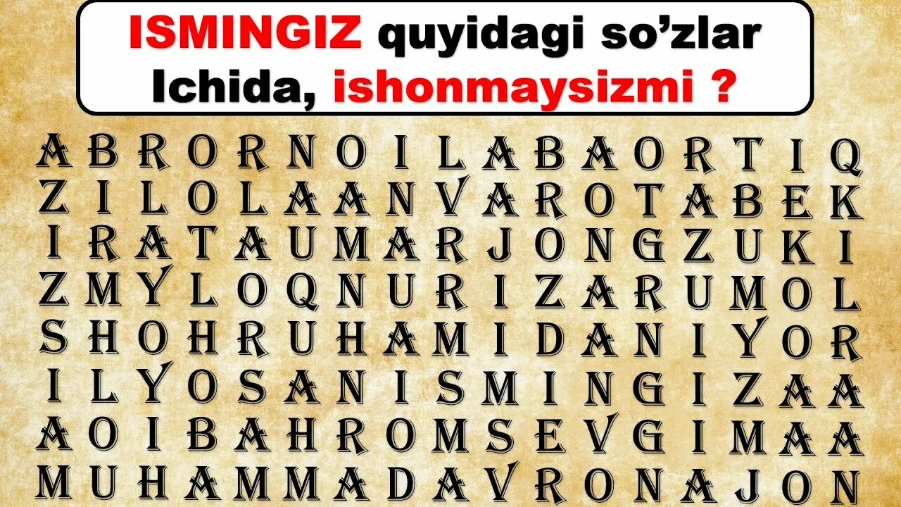 Eng eng savollar