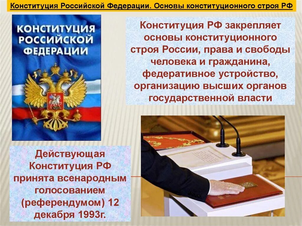 Гражданин россии презентация 7 класс обществознание боголюбов. Конституция РФ. Основы конституционного строя Российской Федерации. Конституция РФ основы конституционного строя РФ. Основы Конституции России.