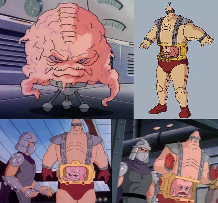 черепашки ниндзя 1987 крэнг. розовый злодей. розовый злодей. розовый злодей. кренк черепашек ниндзя.