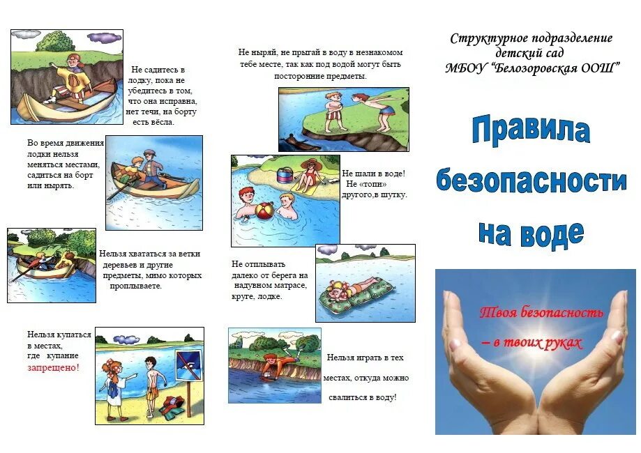 Памятка безопасного купания. Буклет поведение на водоемах. Безопасность людей на водных объектах памятка. Првилаповедение на воде. Памятка безопасное поведение на водоемах.