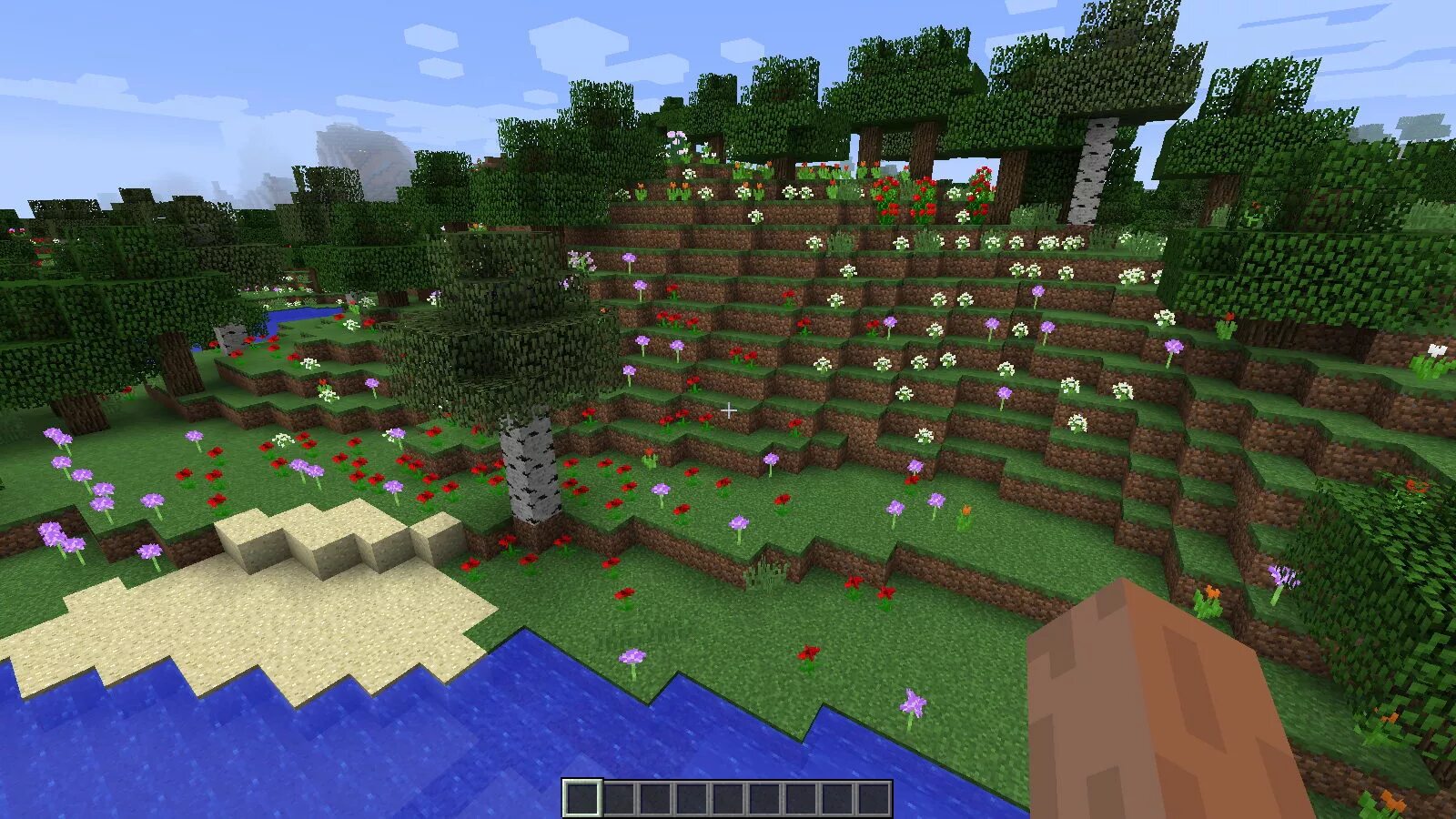 Сид майнкрафт лес. Цветочный лес биом. Цветочный биом в майнкрафт. Майнкрафт биом лес. Биом цветочный лес в Minecraft.