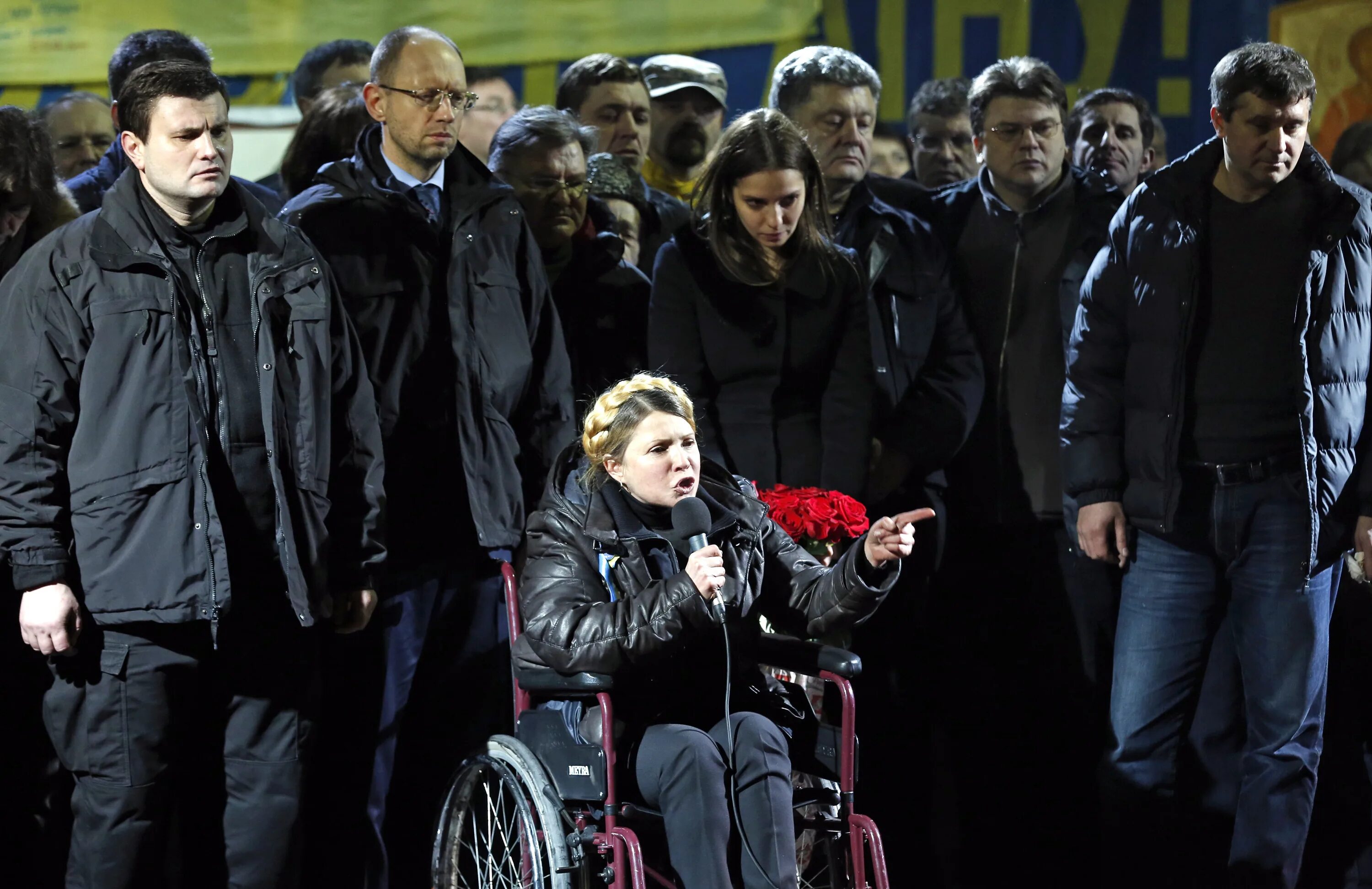 Боксер охранник. Тимошенко на Майдане в коляске. Тимошенко на Майдане 2014.
