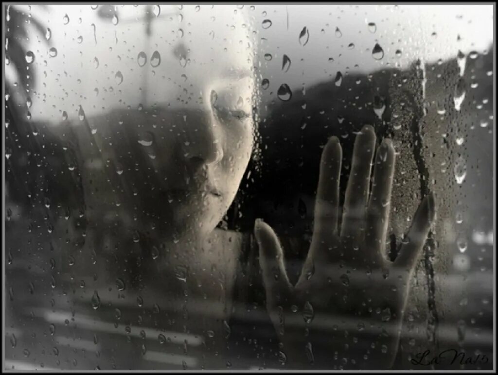 Дождь грусть. Дождь разлука. Слезы на стекле. Дождь за окном.