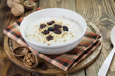 Каша с черносливом