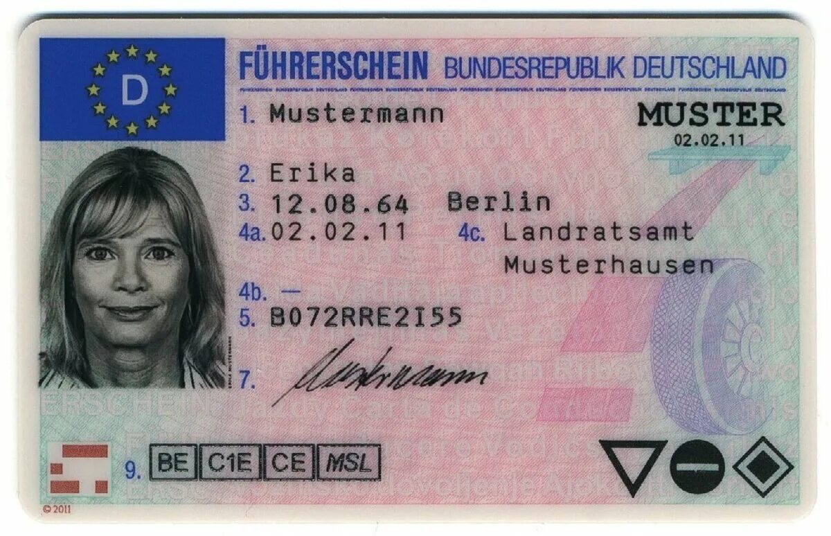 Иностранные национальные водительские удостоверения