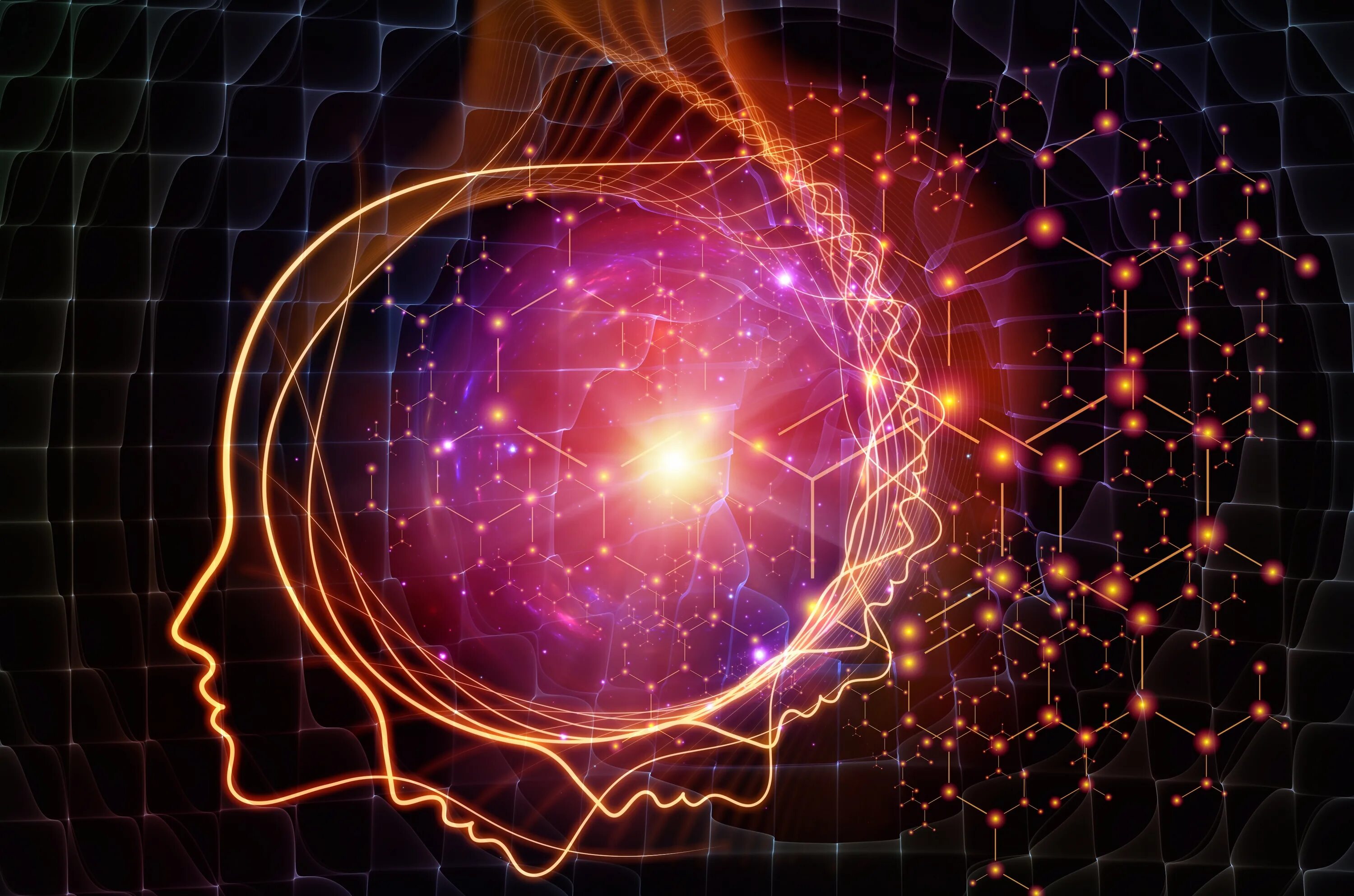 Deep learning ai. Искусственный интеллект. искусственный интеллект фиолетовый. ядра сознания интеллекта. deep mind ии.