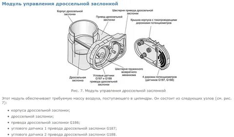Причины ошибки дроссельной заслонки