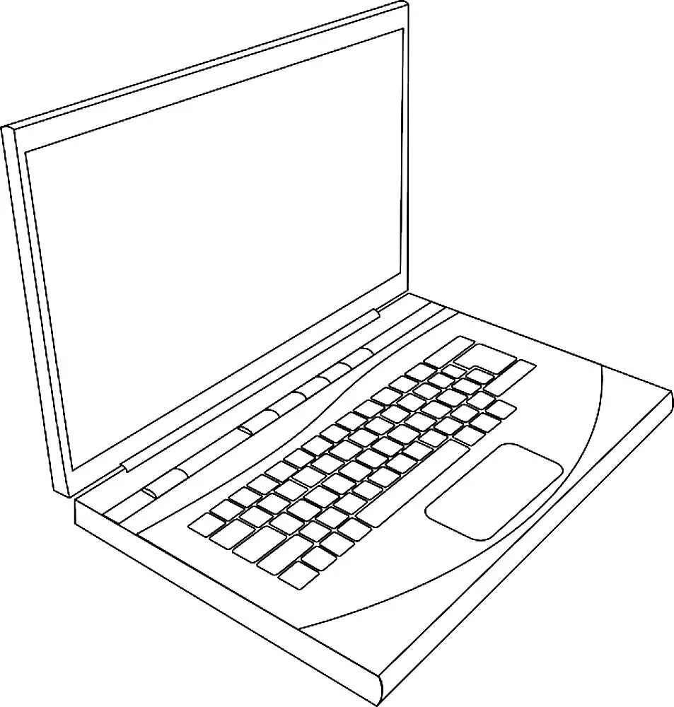 Ноутбук сбоку рисунок. Раскраска ноутбук. Раскраска компьютер. Картинки для раскрашивания компьютер. Бесплатные раскраски на компьютер