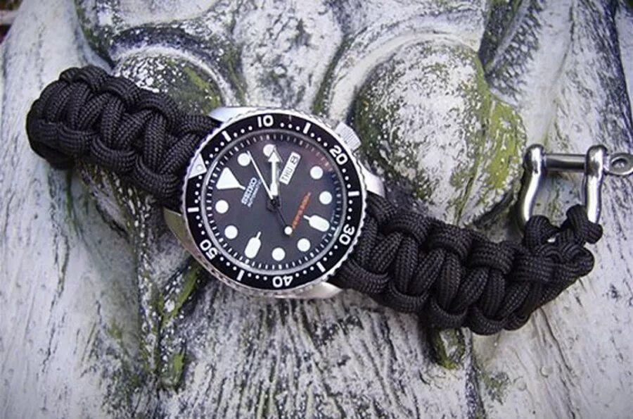 Ремешок для Gskock из паракорда. Seiko ремешок из паракорда. Ремешок для часов Victorinox паракорда. Плетеный ремешок для часов. Плетения браслетов часов