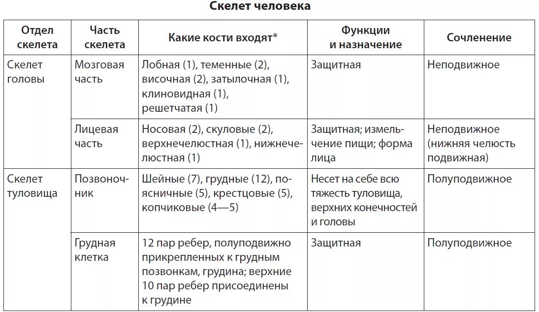 Заполнить таблицу отделы скелета. Таблица отделы тела отделы скелета. осевой скелет таблица. отдел скелета название костей таблица. отдел скелета таблица биология 8 класс.