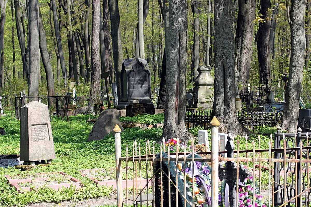 Старое лютеранское кладбище в Санкт-Петербурге. Волковское кладбище Санкт-Петербург захоронение Репина. Богословское кладбище Санкт-Петербург Цой. Волковское кладбище Санкт-Петербург Лесков.