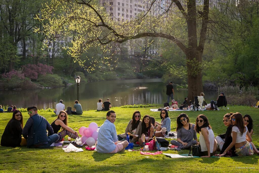 Lot of people in the park