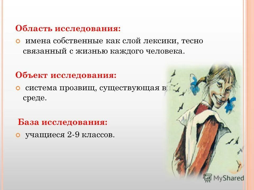 Исследование имя человека