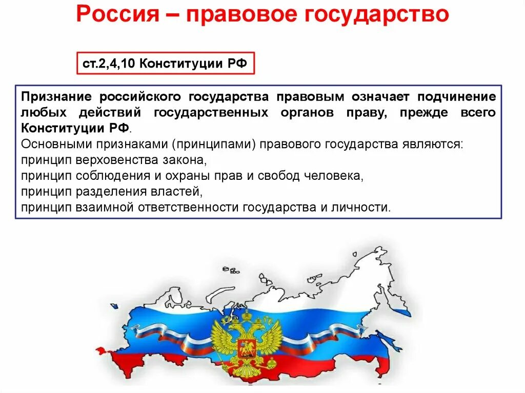 Почему рф федерация. Правовое государство по Конституции РФ. Россия есть правовое государство. Россия по Конституции является правовым государством. РФ правовое государство Конституция.