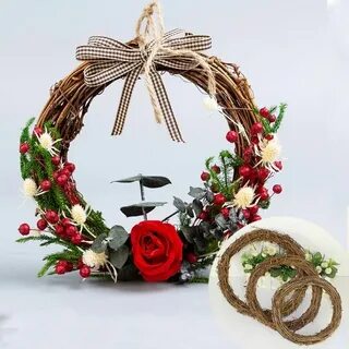 Венок из ротанга мастер класс своими руками