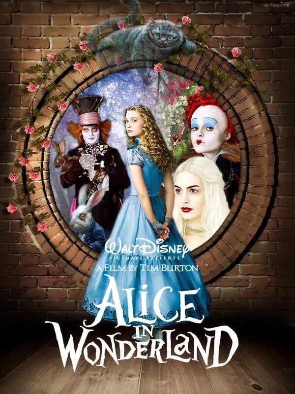 Алиса тим Бертон 2010. Алиса в стране чудес Тима Бертона. Алиса в стране чудес 2010 Постер. Постер Алиса в стране чудес.