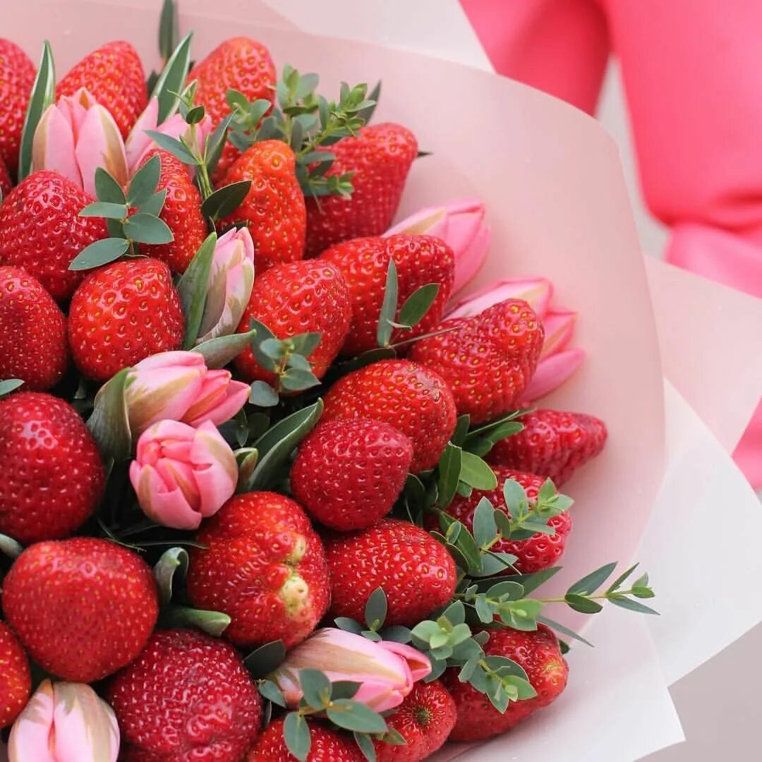 Strawberry flowers