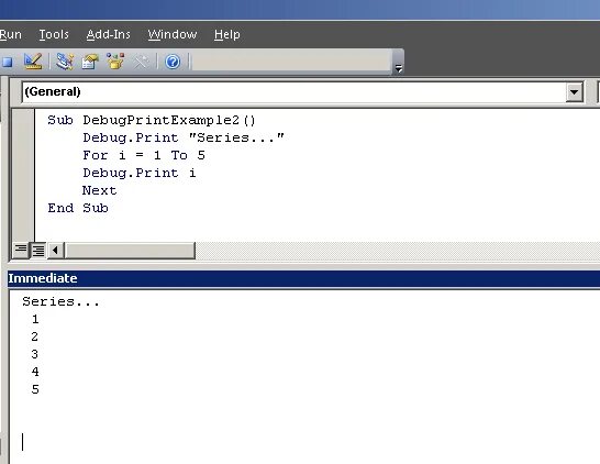 Окно debug. Debug.Print vba. Debug.Print Basic. Immediate в ВБА. Debug object