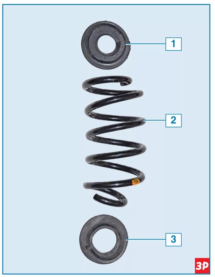 Пружина амортизатора Рено Логан 1.