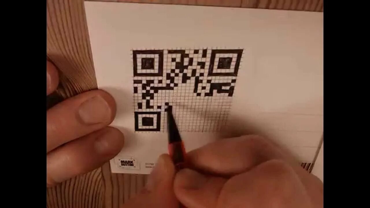 Hand draw QR code time lapse YouTube
