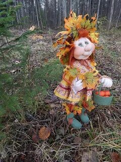 Осенняя кукла своими руками