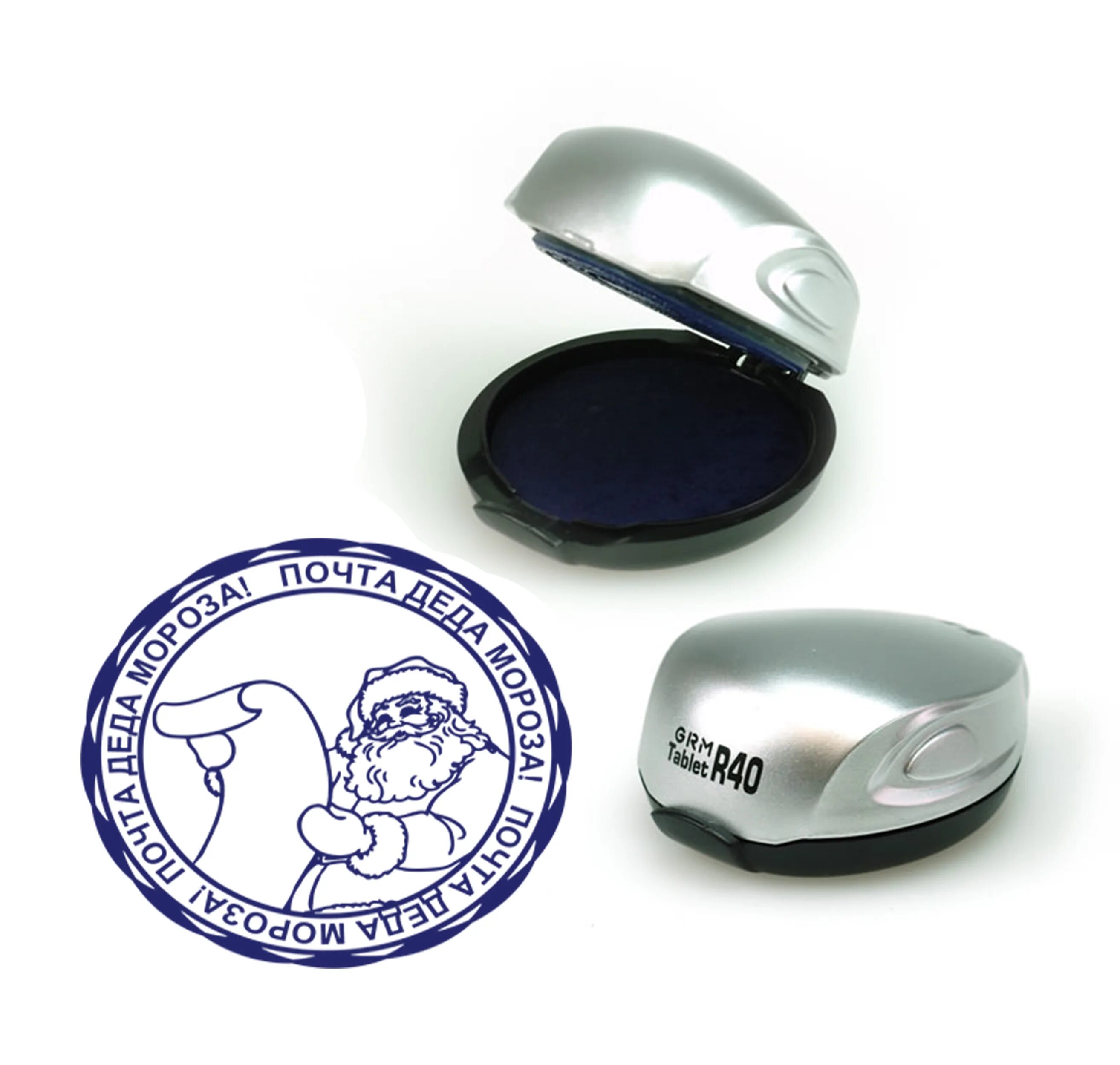 Оснастка для печати овальная Colop Stamp Mouse 40 мм с крышкой синяя - купить по