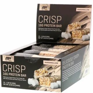 ОписаниеОписание Deliciously Crispy Gluten Free Protein Bar with Marshmallo...