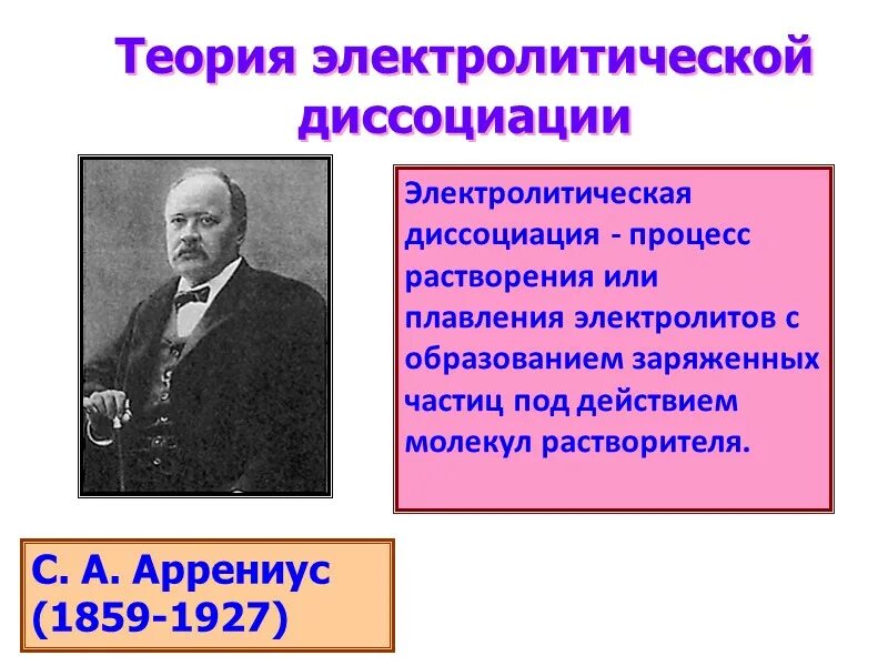 Теория электролитической диссоциации реакции. Теория электролитической диссоциации. Теория электрической диссоциации Аррениуса. Теория электролитической диссоциации Аррениуса. Растворы электролитов теория электролитической диссоциации.