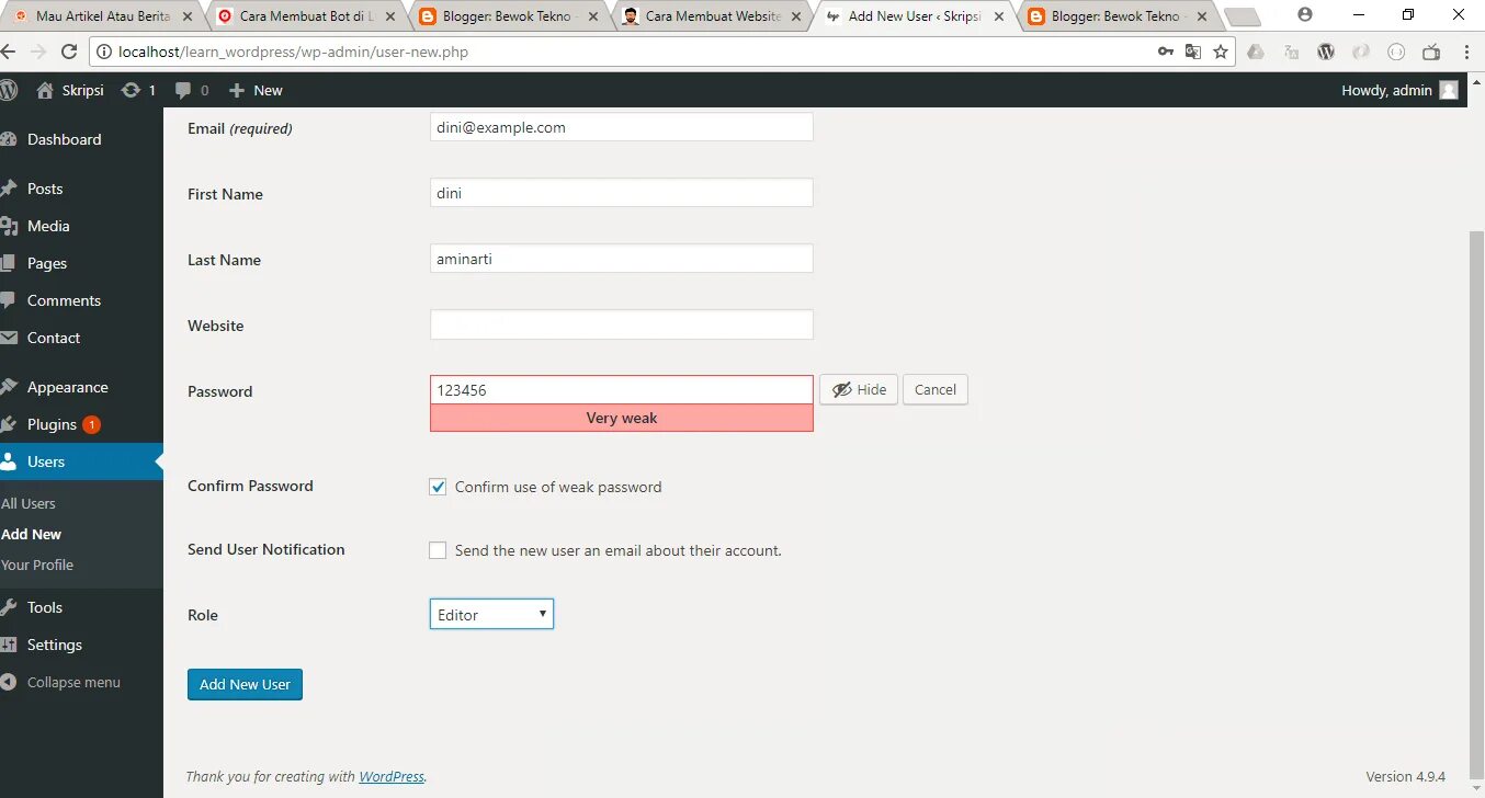 Mails user id