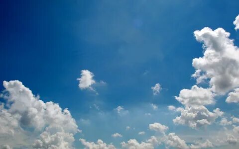 Download 2560x1600 Blue sky, white clouds, nature landscape Wallpaper.