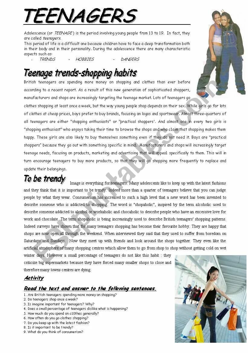 What is about teenager. Worksheets for teenagers. teenagers текст. text about fashion. english worksheets for teenagers.