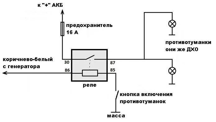 Подключить дхо ваз. Схема подключения дхо через реле 4 контактное от генератора ваз 2107. схема подключения ходовых огней на ваз 2107. схема подключения дхо ваз 2107. схема подключения дхо на ваз 2107 инжектор.