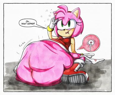 amy rose, sega, sonic the hedgehog (series), hi res, speech bubble, after v...