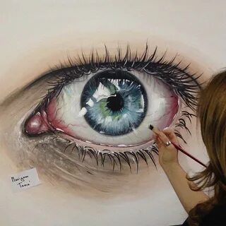 Painted eye